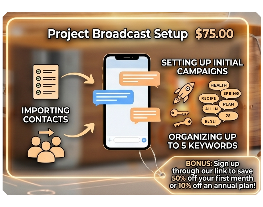 Project Broadcast Setup | $75.00